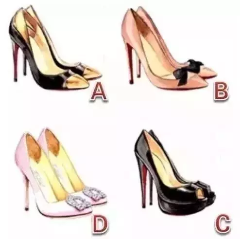 四雙鞋子，你會選哪雙參加宴會？測你脾氣的火爆程度