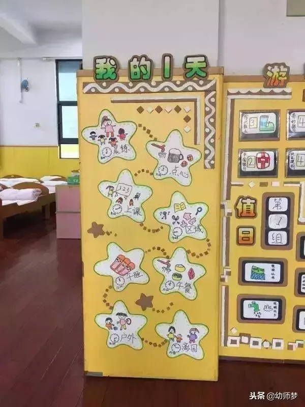 幼兒園硬紙板教室環創，好有質感的樣子！